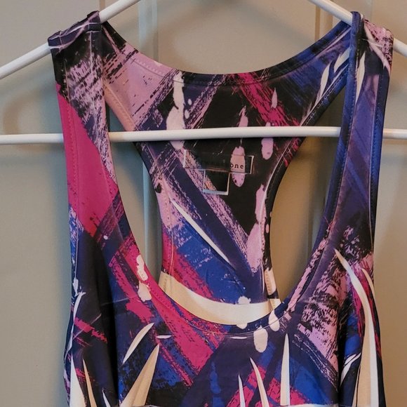 Twenty-One Pretty Pink and Purple Ruffled Tank Top Size Medium - Picture 1 of 6